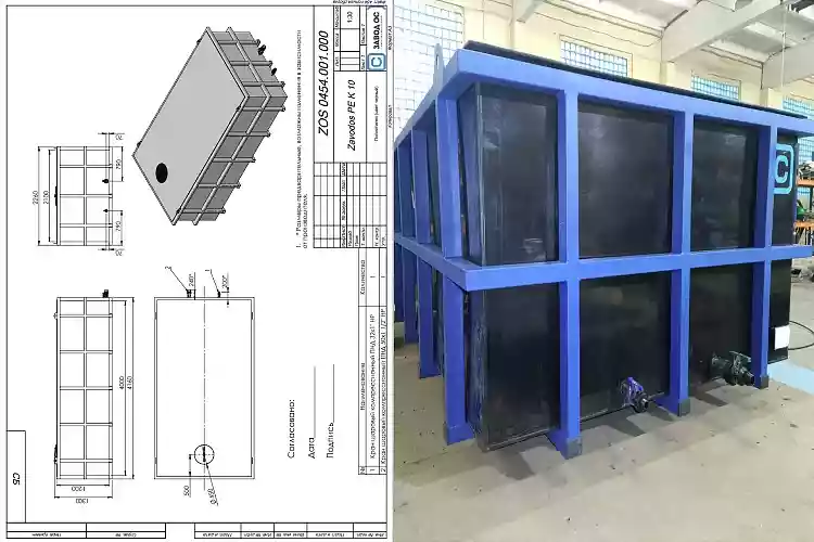 Емкость пластиковая 10м3 для соляной кислоты