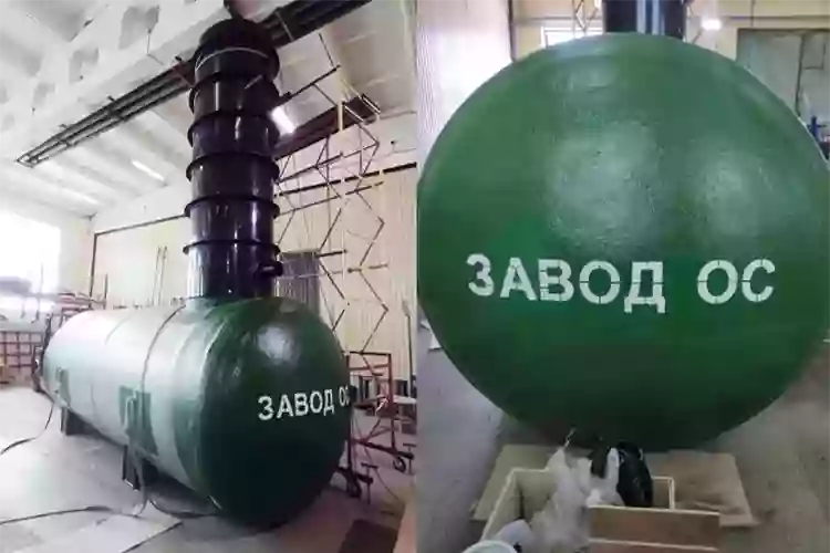 Емкость 30 м куб стекловолоконная подземная горизонтальная